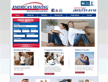 Tablet Screenshot of americasmovingservices.com